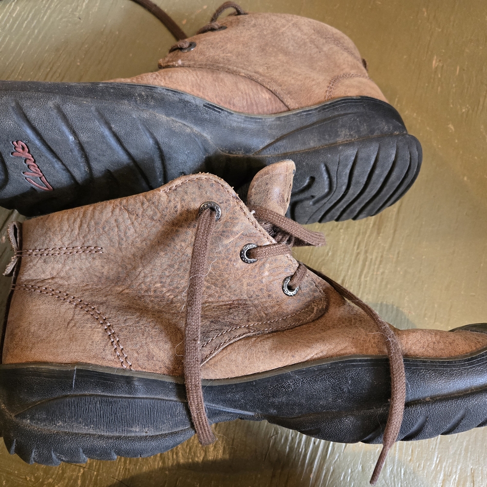 Clarks Men's Brown Leather Boots